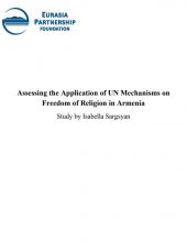 Assessing application of UN Mechanisms on Freedom of Religion in Armenia pic