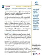 Corporate Social Investment 2006-2008 program One pager