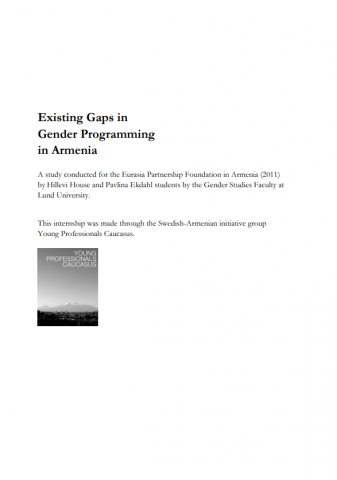 Existing Gaps in Gender Programming in Armenia
