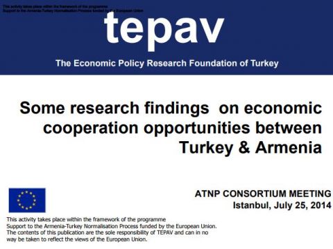 Some research findings on economic cooperation opportunities between Turkey and Armenia